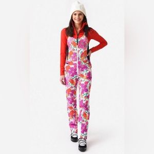 XS 🔖 BOGNER FIRE+ ICE X LOVE SHACK FANCY Ivie Printed Ski Bib Pants Waterproof